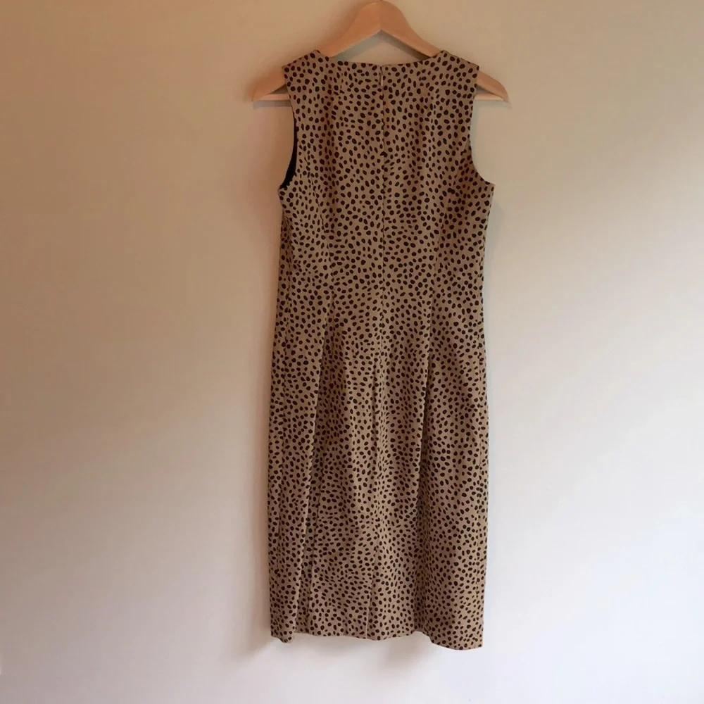 J. Crew 2 Tall sleeveless cotton/elastase pencil dress size 2T - Picture 3 of 5